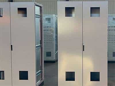 Electronic cabinets designed for secure housing of sensitive equipment, offering organization and protection in various industries such as telecommunications and data centers.